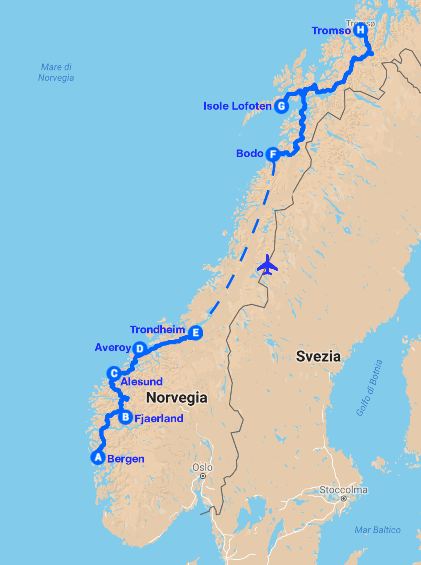 Direzione nord total map