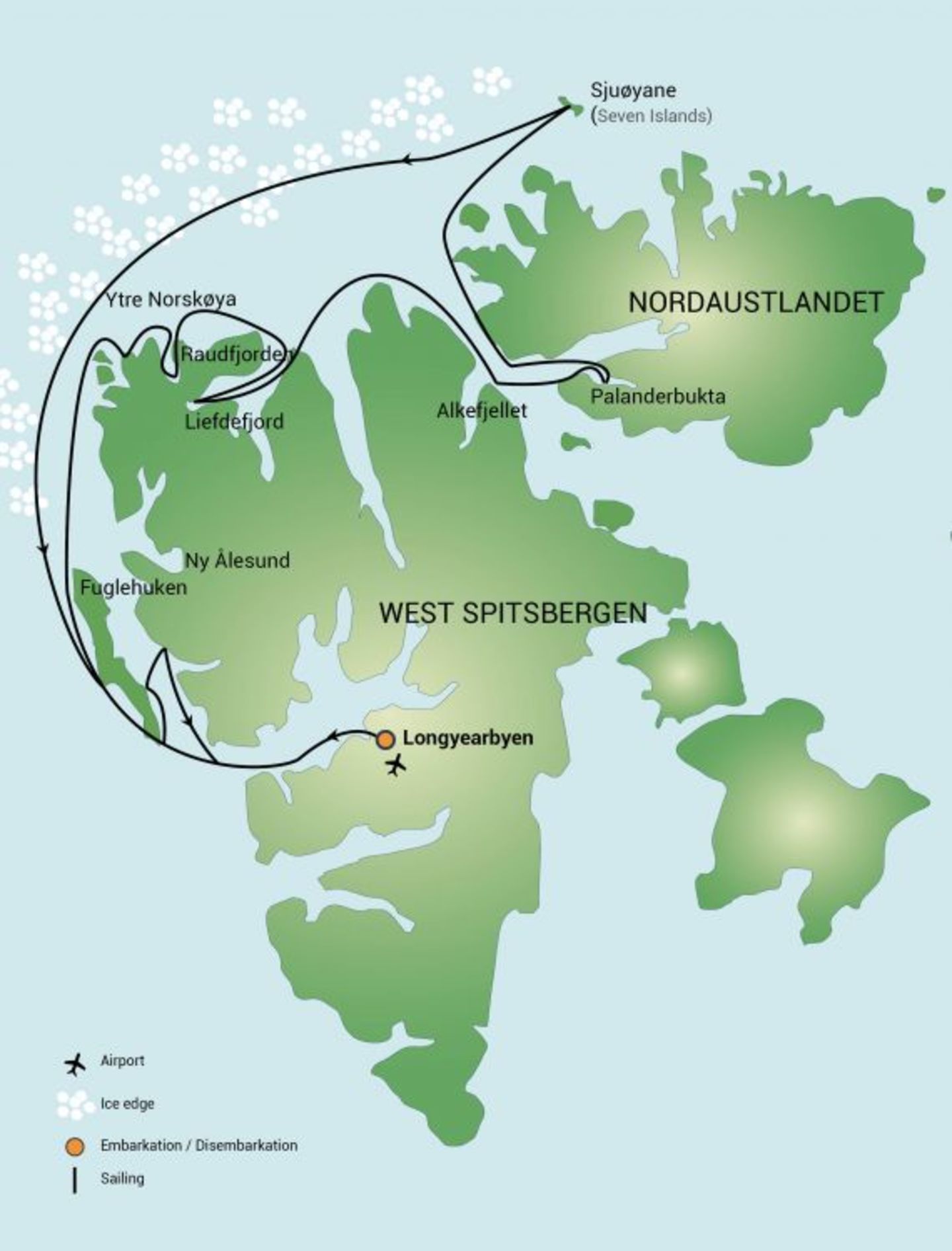 Rotta artica map