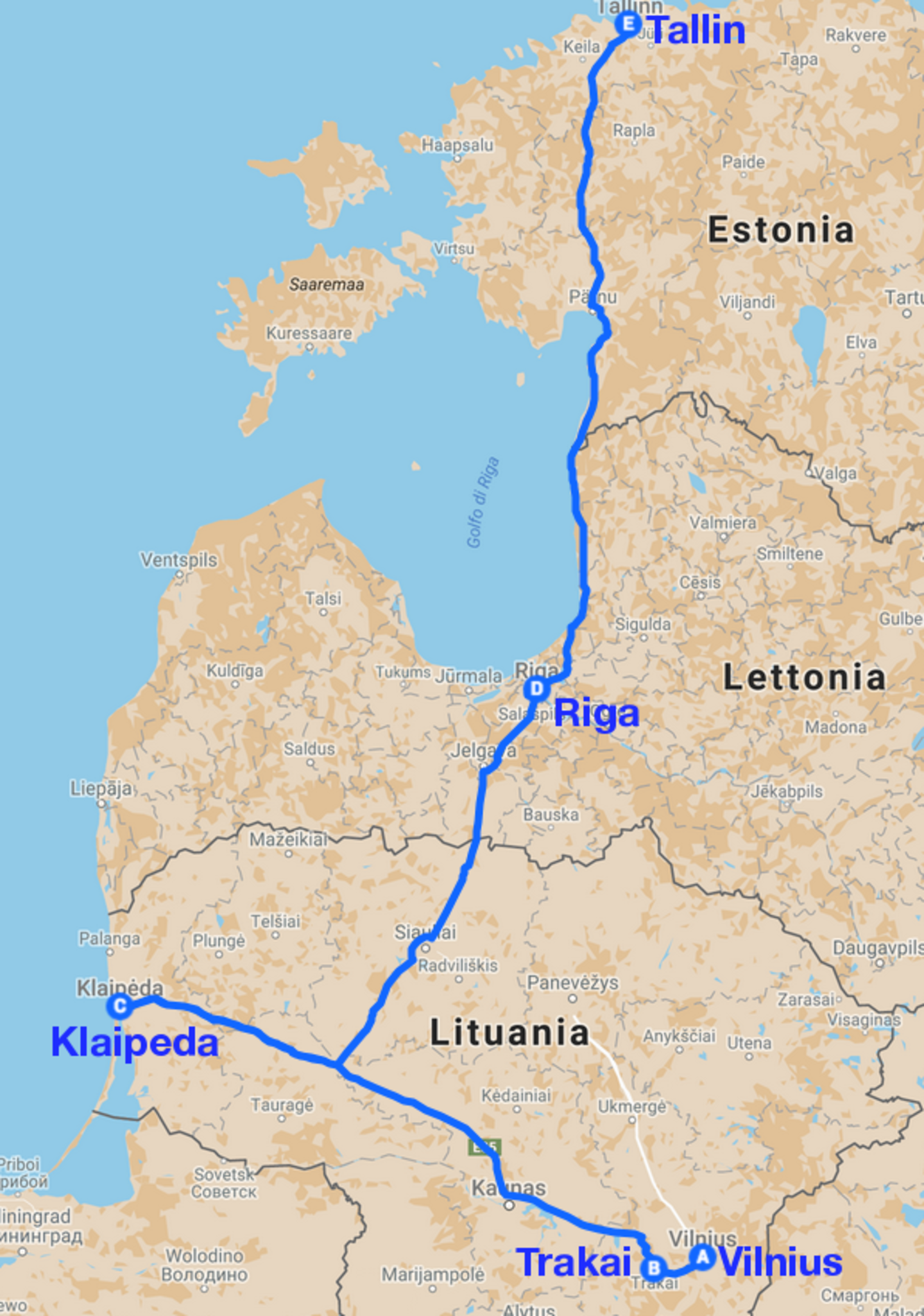 Sinfonia baltica map