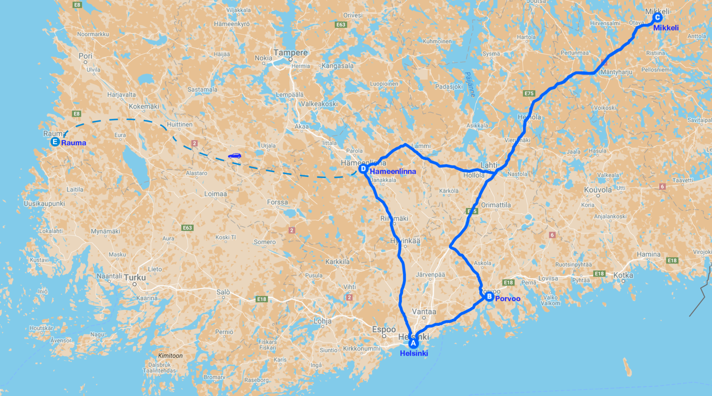 Elengantemente finnish map