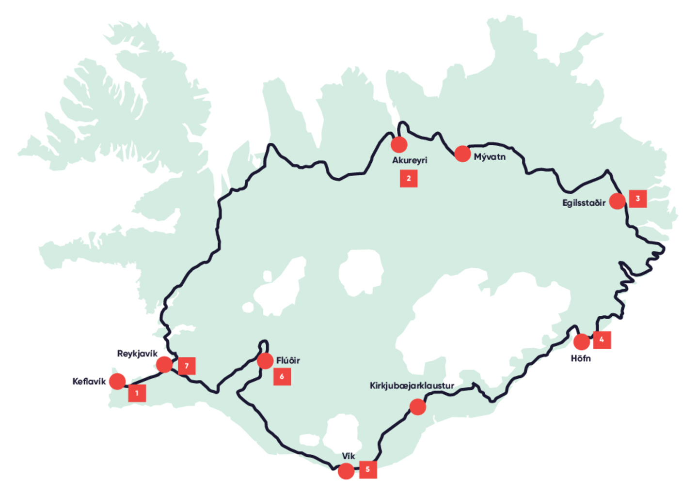 Fly drive islanda fix 8gg