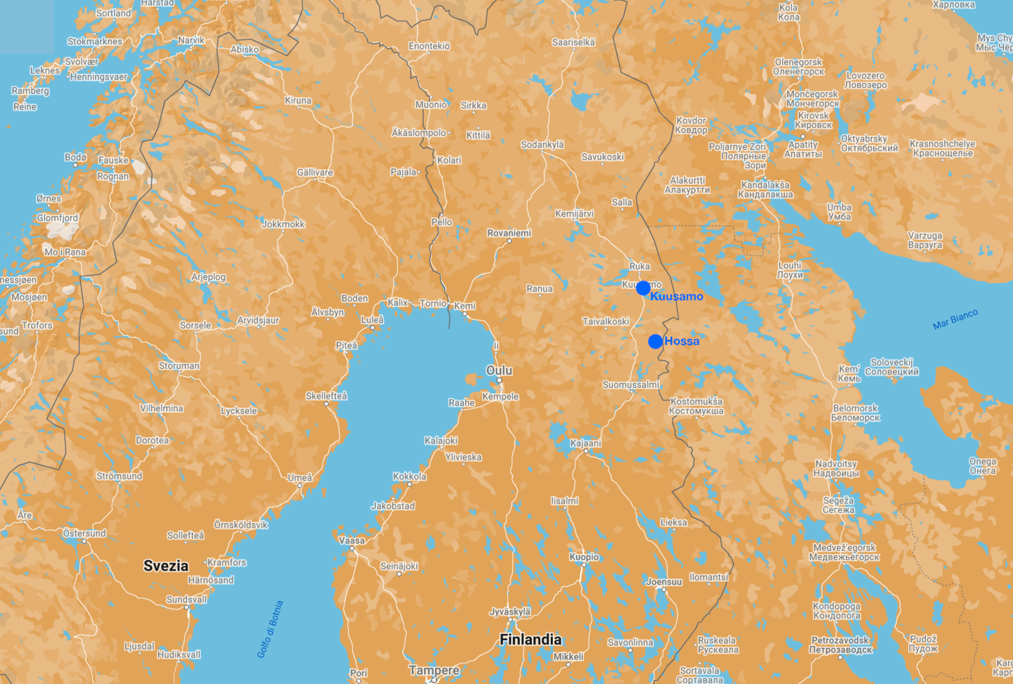 Fuori dai soliti percorsi...   tour con le racchette da neve  map