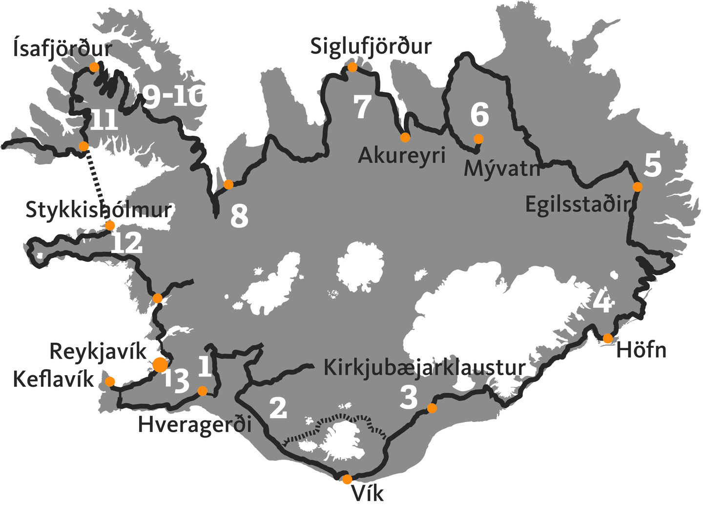 Geyser vulcani map