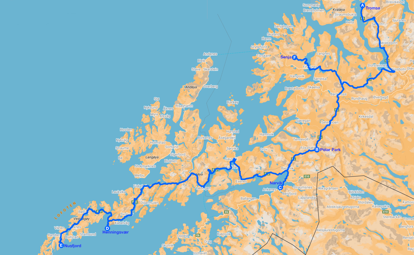 Una porta sull'artico le isole lofoten senja tromso