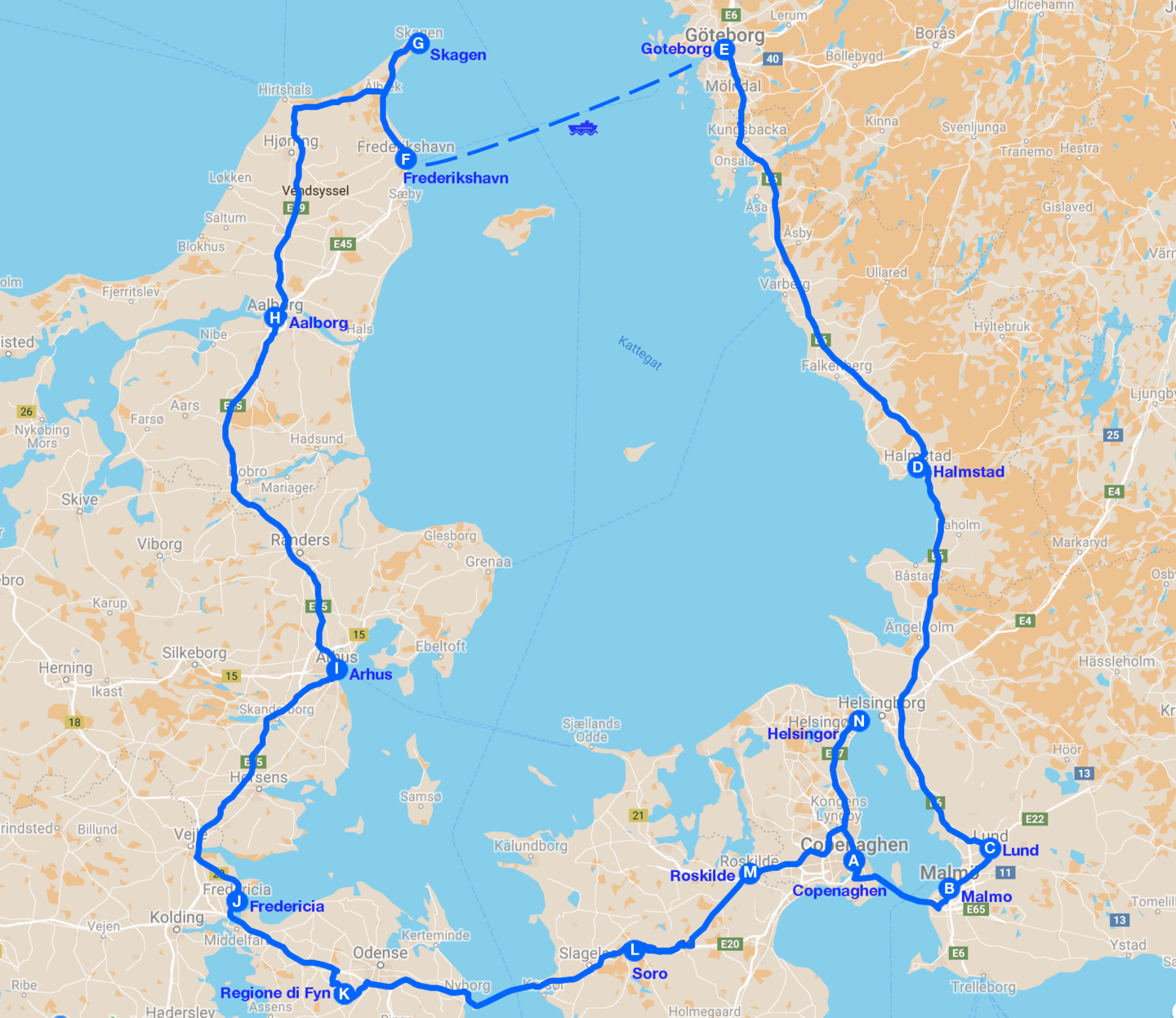 Terre di castelli e vichinghi map