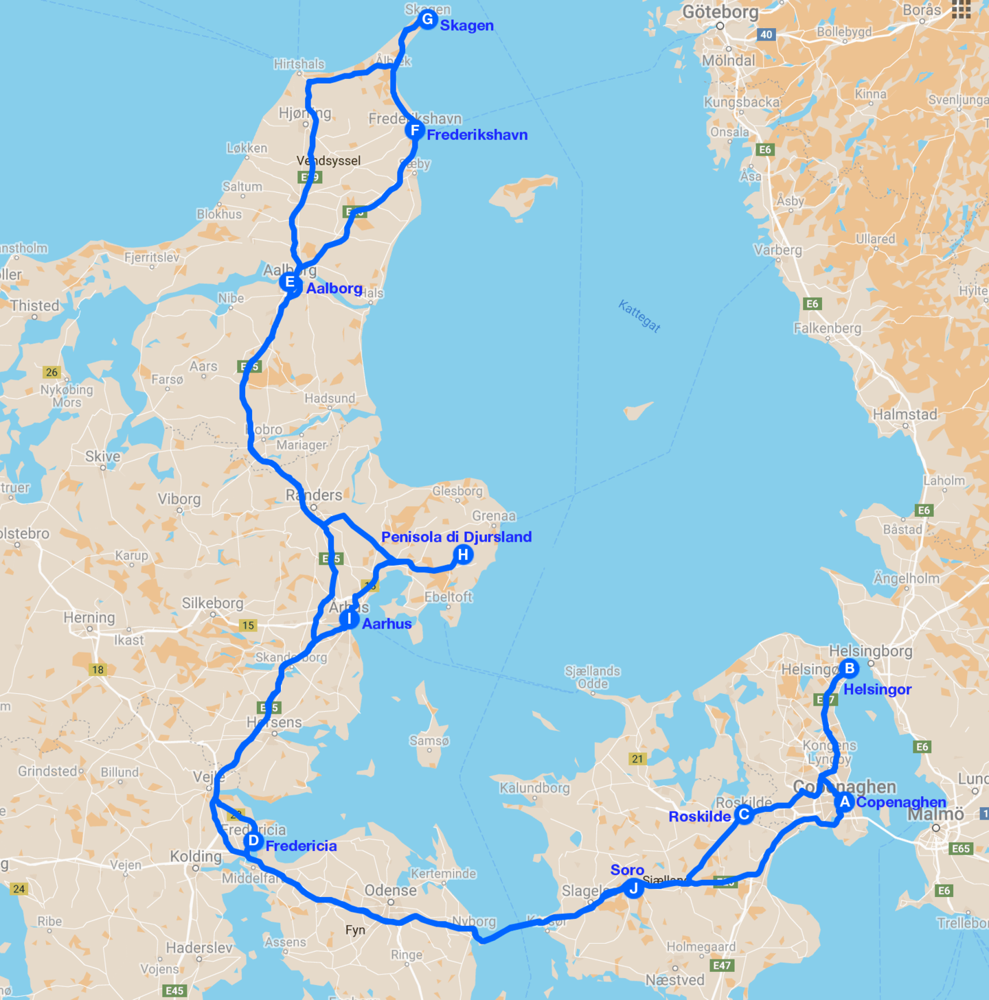 Nel paese di andersen map